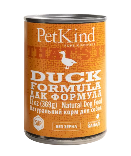 PetKind Duck Tripe Formula - Влажный монопротеиновый корм для собак из канадской утки, 369 г