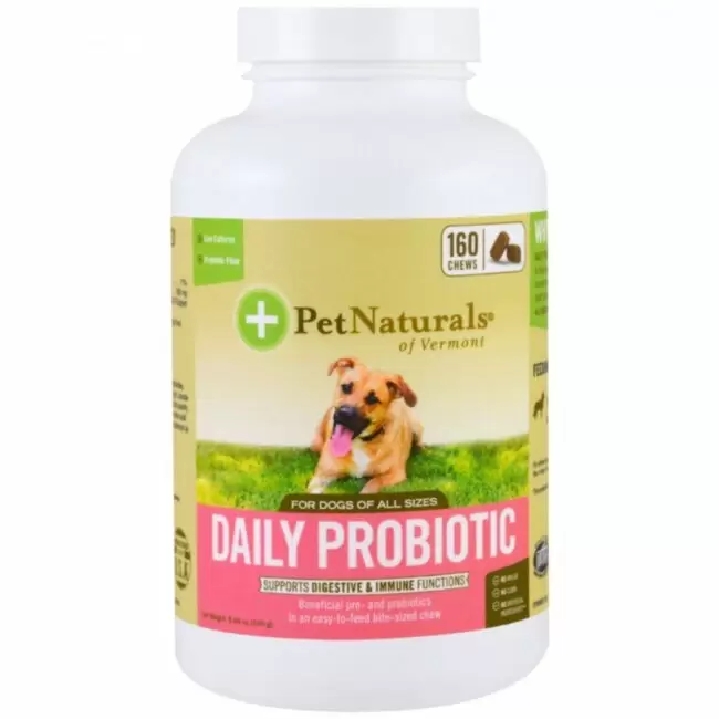 Pet Naturals of Vermont Daily Probiotic Жевательные пастилки для собак с пробиотиками (160 шт.)