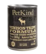 PetKind Venison Tripe Formula - Влажный корм для собак с канадской говядиной, новозеландской олениной и говяжьим рубцом, 369 г